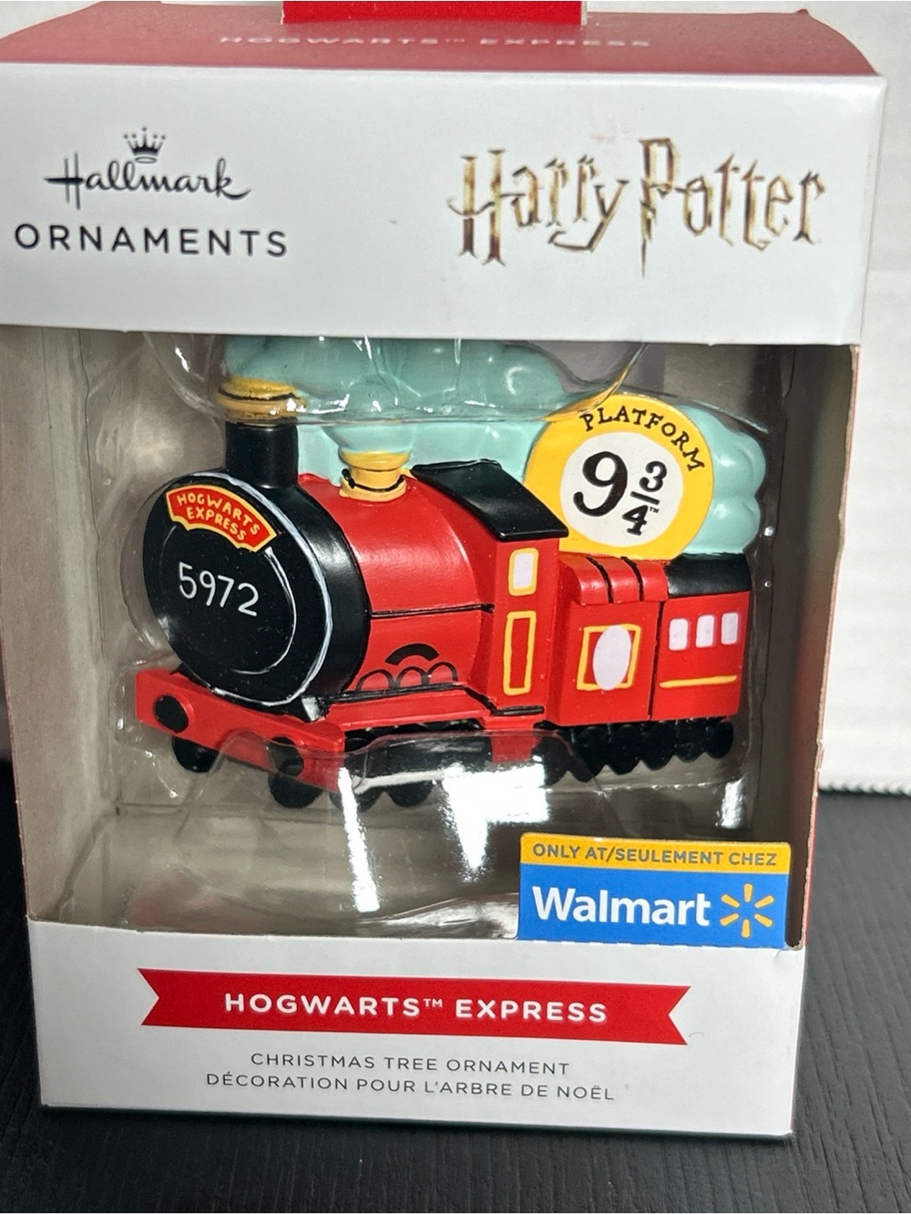 Hallmark Harry Potter Hogwarts Express Red Train Ornament New